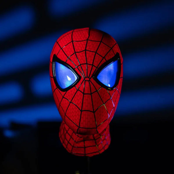 Spider-Man Moving LED Lens Mask: Movie Design Cosplay Costume