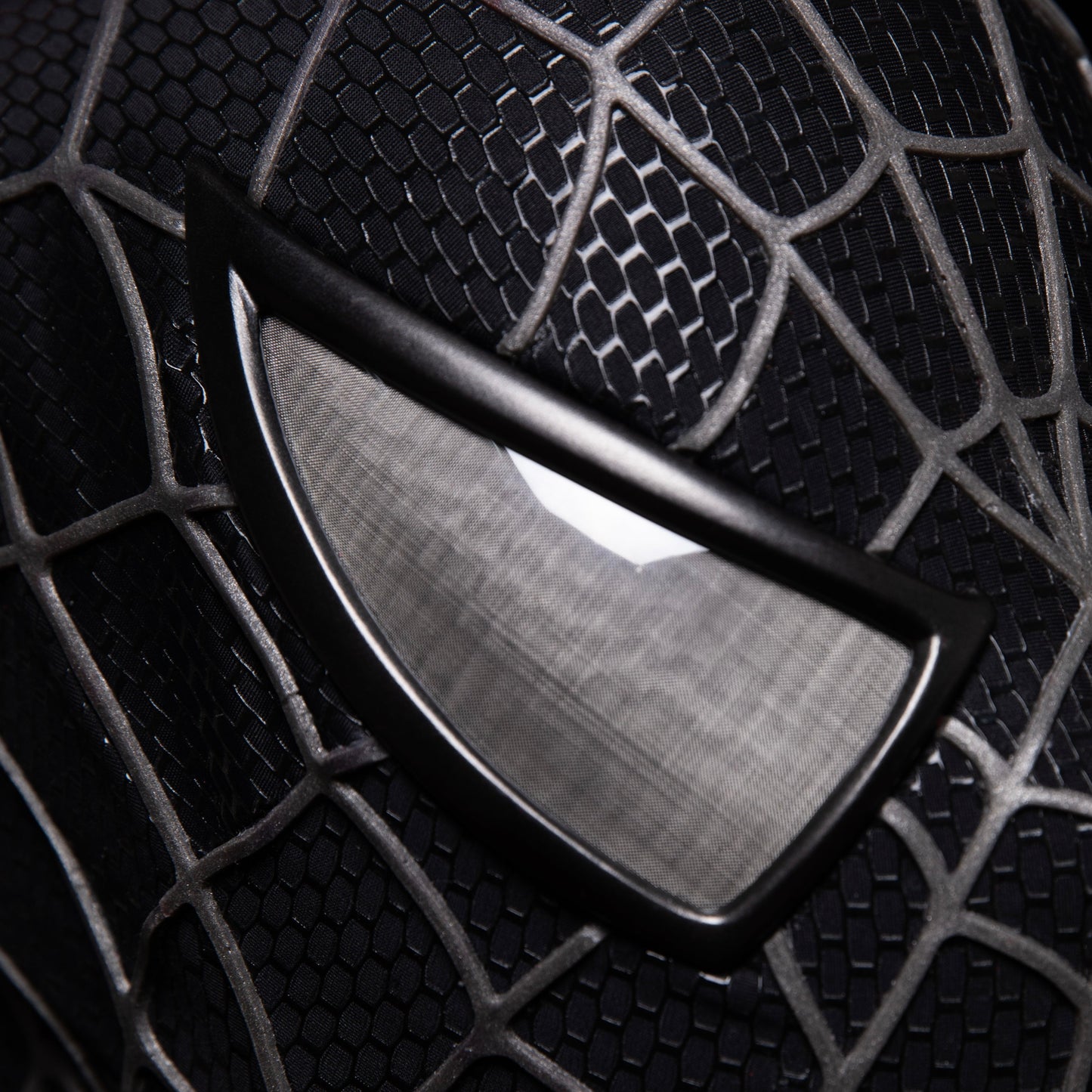 Sam Raimi's Spiderman 3 Venom Mask with Face Shield and 3D Rubber Web