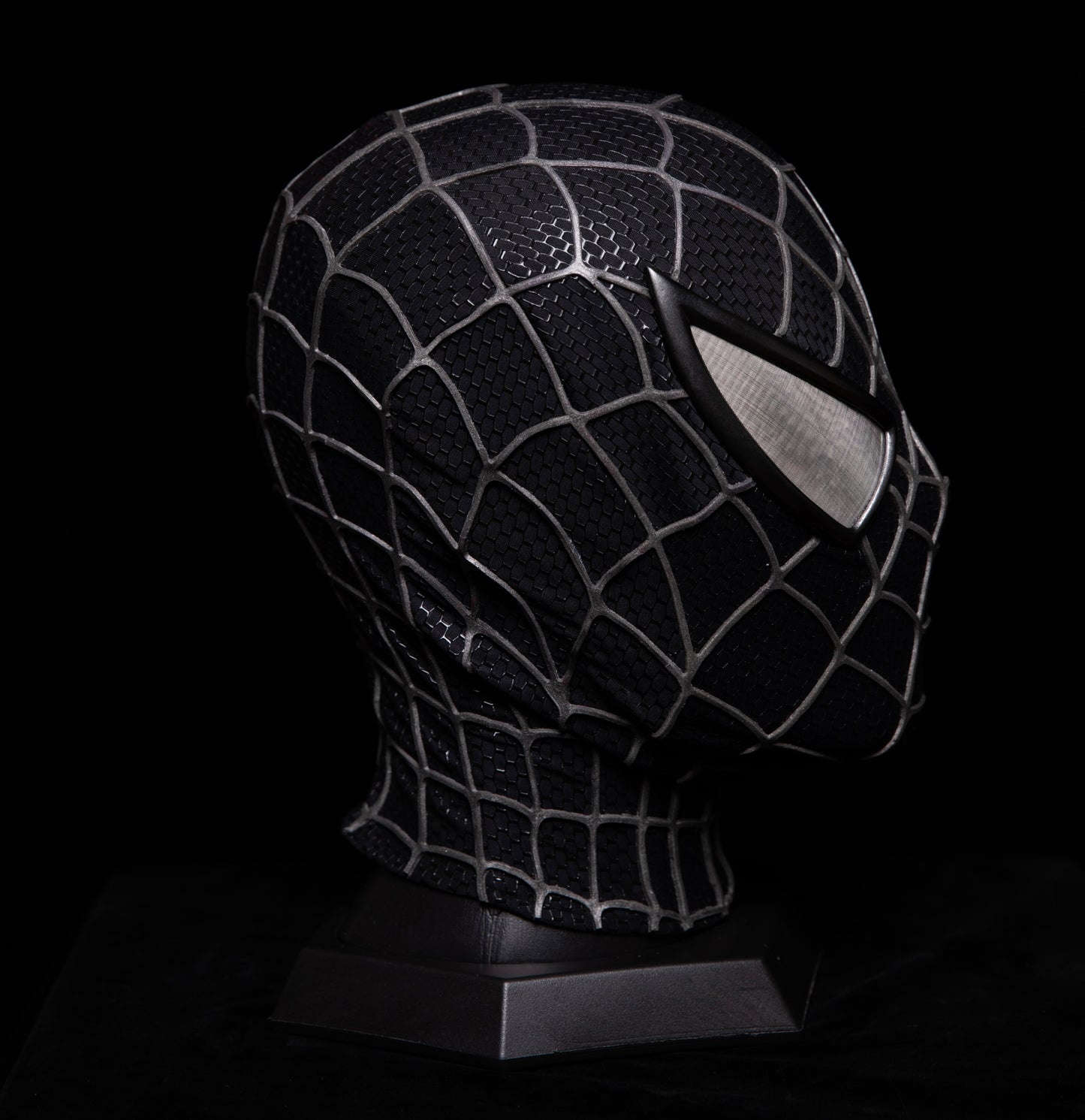 Sam Raimi's Spiderman 3 Venom Mask with Face Shield and 3D Rubber Web