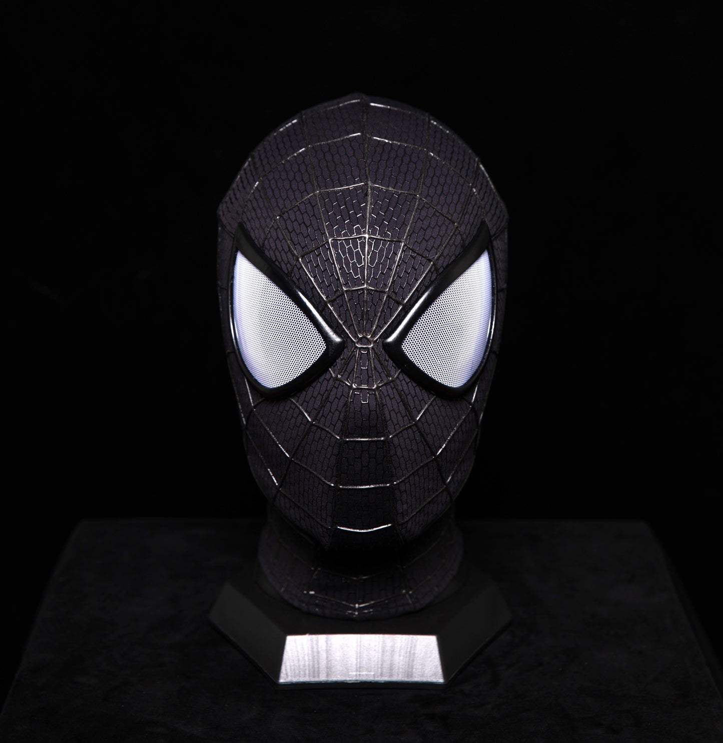 V4 Symbiote TASM2 with Face Shell and Lenses – Authentic Movie Prop Replica for Adults