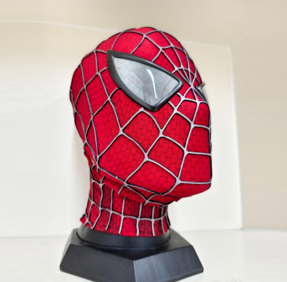 Toby Maguire Spiderman Mask with Face Shell & Magnetic Eyes