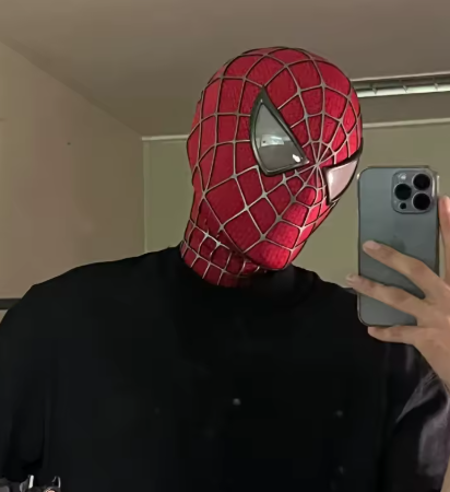 Toby Maguire Spiderman Mask with Face Shell & Magnetic Eyes