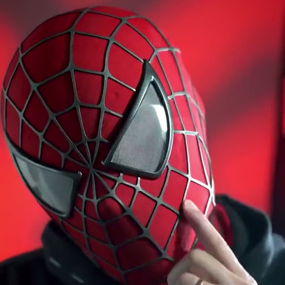 Toby Maguire Spiderman Mask with Face Shell & Magnetic Eyes
